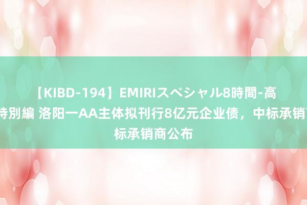 【KIBD-194】EMIRIスペシャル8時間-高画質-特別編 洛阳一AA主体拟刊行8亿元企业债，中标承销商公布