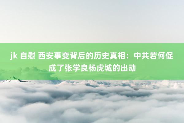 jk 自慰 西安事变背后的历史真相：中共若何促成了张学良杨虎城的出动