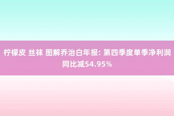 柠檬皮 丝袜 图解乔治白年报: 第四季度单季净利润同比减54.95%
